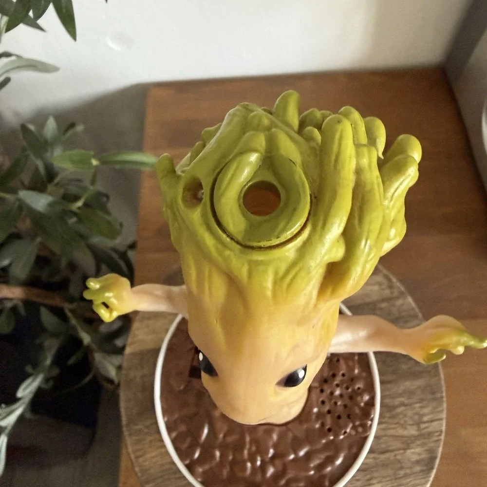 Disney I Am Groot Marvel Light Up Dancing Bubble Blower w Music 11